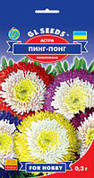 Астра Пін Понг чудова ексклюзивна суміш помпонного типу стійка до хвороб, паковання 0,3 г