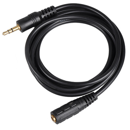 Аудіокабель, подовжувач, 3.5-мм джек, мама — тато, 1.4 м (003696), фото 1