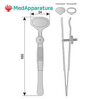 Пінцет халязійний Десмарр ПС 100х24мм ОФ 6-173