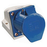 Розетка 113 стаціонарна 2Р+РЕ 16А 220В IP44 ІЕК