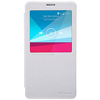 Чехол книжка Nillkin Sparkle Leather Case для смартфона Samsung Galaxy Note 4 N910H White