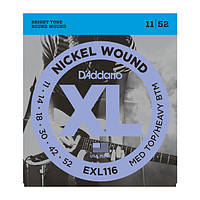 Струны D`ADDARIO EXL116 XL MEDIUM TOP / HEAVY BOTTOM (11-52)