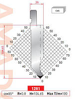 Пуансон 1281 H=104,65+30 mm 85° R=0,8 L=835