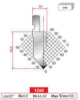 Пуансон 1260 H=66,6+30 mm 85° R=0,8 L=835