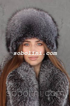 Шапка з хутра блюфрості, фото 1
