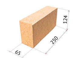 Цегла шамотна вогнетривка ША-8