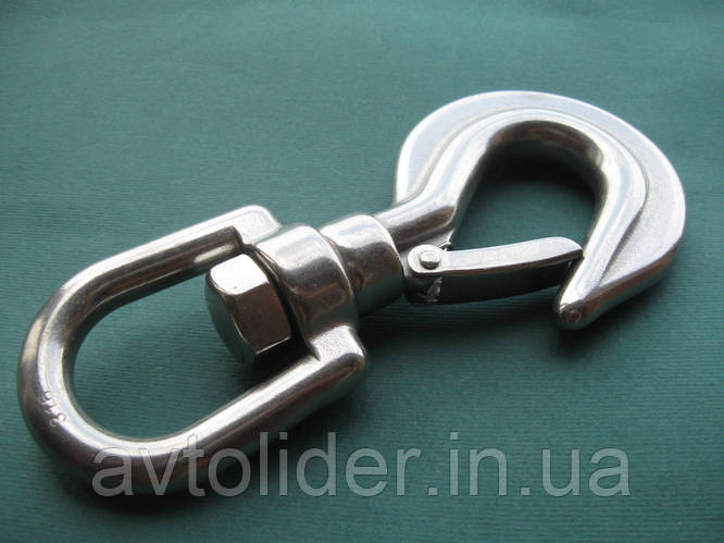 Крюк с вертлюгом, нержавеющая сталь А4 (AISI 316) (ID#320220927), цена ...