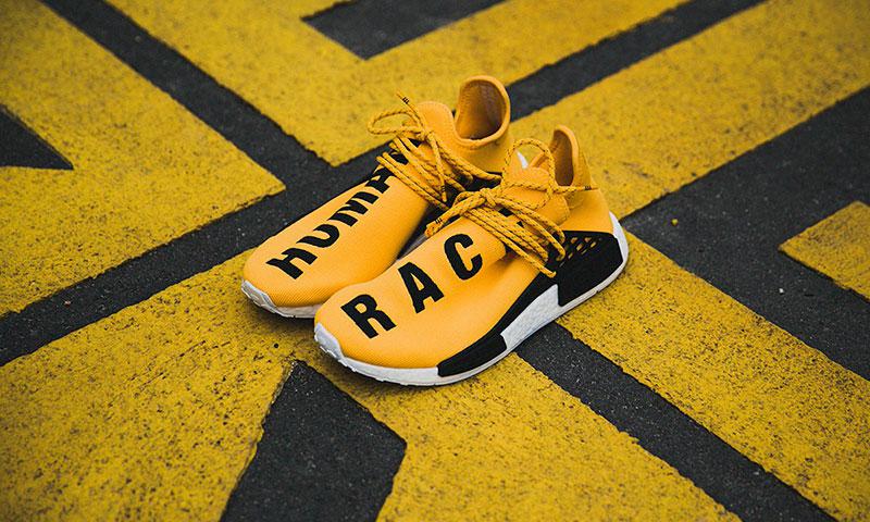 Yellow pharrell sales williams adidas