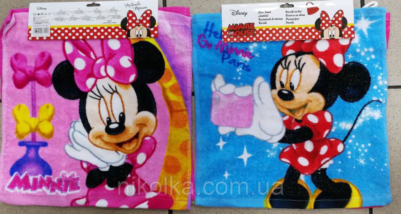 Набір рушників для дівчаток оптом, Disney, 30 * 30 см, арт. 79765, фото 1