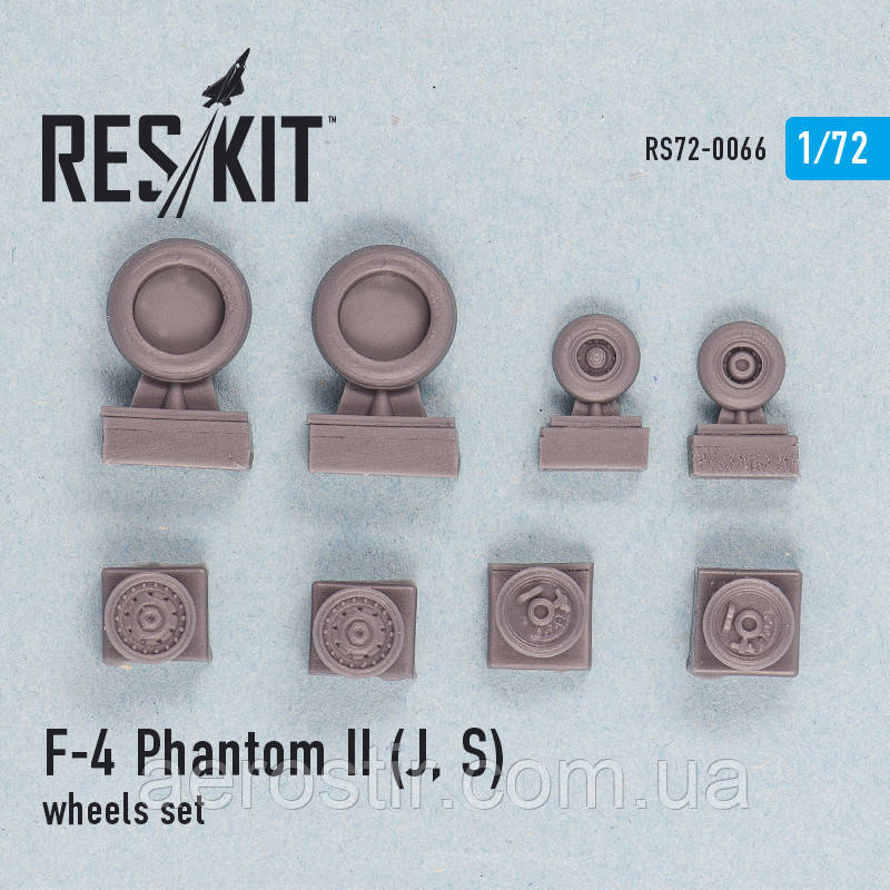 F-4 Phantom II (J, S) wheels set 1/72 RES/KIT 72-0066