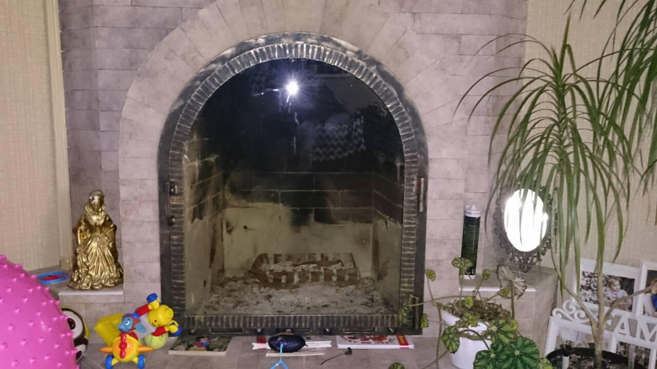 Двері для каміна Пирамида аркою, фото 1