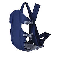 Слинг-рюкзак для переноски ребенка Baby Carriers EN71-2 темно-синий