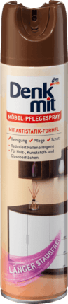 Засіб для догляду за дерев'яними меблями, Аерозольний поліроль для меблів Denkmit 400мл, фото 1