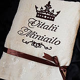 Лазневий рушник із ім'ям і короною, фото 2