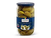 Оливки гиганские с косточками Italiamo Olive verdi Bella di Cerignola 700/420г (Италия)