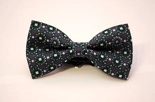 Краватка - метелик чоловіча темно-сіра