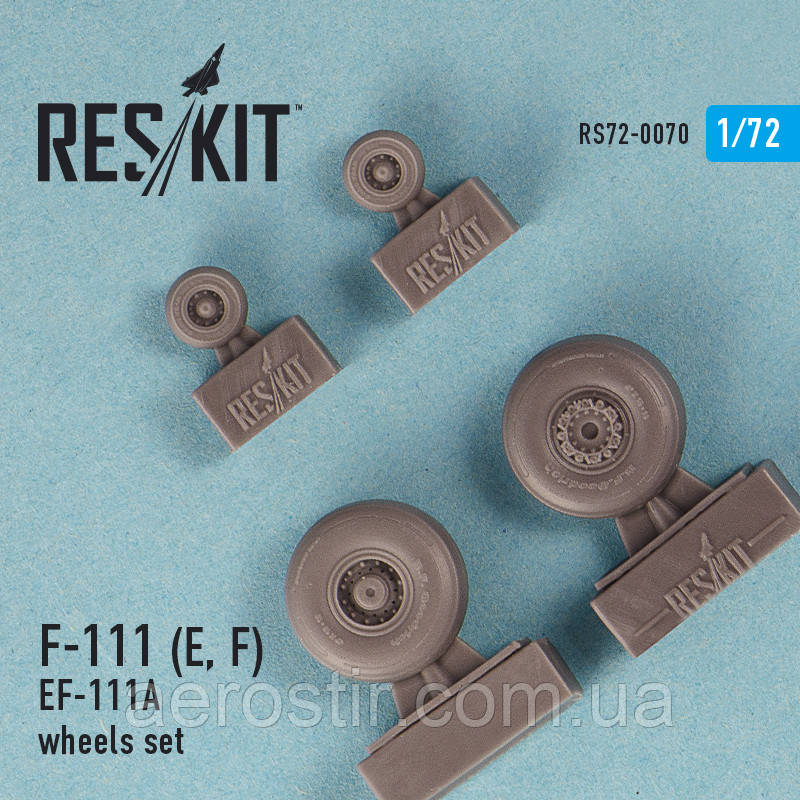 General Dynamics F-111 (E, F) / EF-111A wheels set 1/72 RES/KIT 72-0070