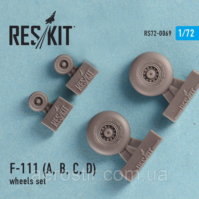 General Dynamics F-111 (A, B, C, D) wheels set 1/72 RES/KIT 72-0069, фото 1