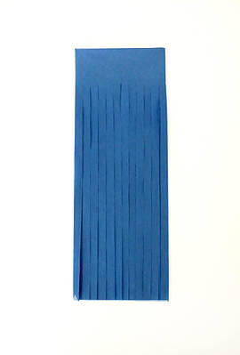 Паперова гірлянда-тассел з тіш'ю «Dark Blue», набір з 5 шт.