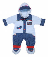 Демісезонний комбінезон для хлопчика Garden baby 10221-01/26 блакитний 56-62
