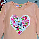 Кофта Ельза і Анна для дівчинки (двосторонні паєтки). 86-92 см, фото 2