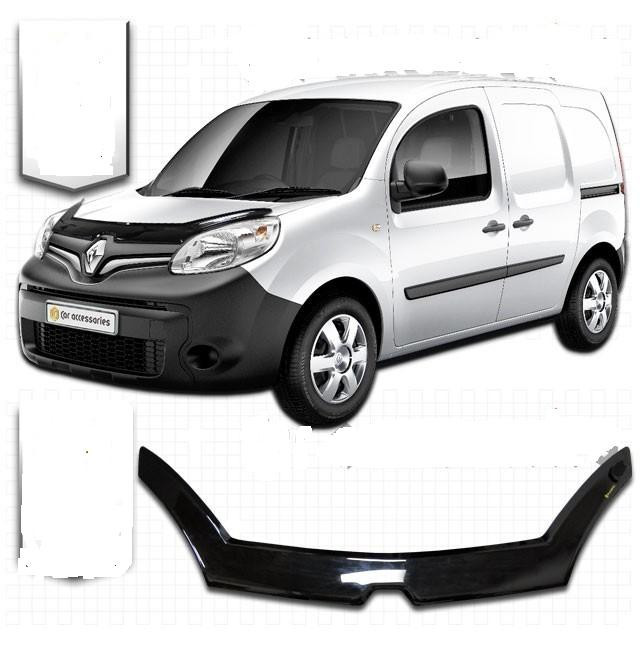 Дефлектор капоту, мухобойка Renault Kangoo з 2013 р. в. ресталінг VIP