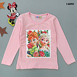 Кофта "Ельза і Анна" для дівчинки (двосторонні паєтки). 86-92 см, фото 3