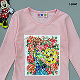 Кофта "Ельза і Анна" для дівчинки (двосторонні паєтки). 86-92 см, фото 2