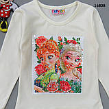 Кофта "Ельза і Анна" для дівчинки (двосторонні паєтки). 86-92; 98-104 см, фото 2