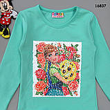 Кофта "Ельза і Анна" для дівчинки (двосторонні паєтки). 86-92 см, фото 2