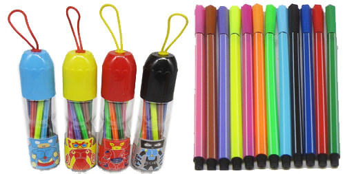 Набір фломастерів у банці 12 кв. , фото 1