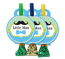 Язичок гусок карнавальний " Літл Мен", 6 шт. в уп.