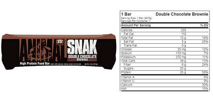 Протеїновий батончик Universal Nutrition Animal Snak Bar 94.6 г, фото 2