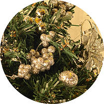 Ялинка маленька прикрашена сріблом 20 см 0424 S, фото 3