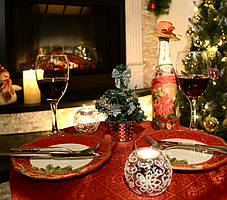 Ялинка маленька прикрашена сріблом 20 см 0424 S, фото 2