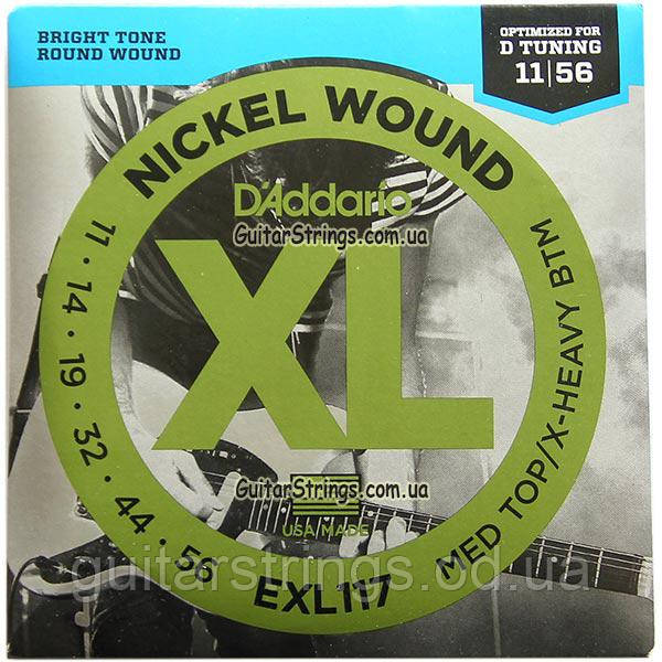 Струни d'addario EXL117 Nickel Wound 11-56
