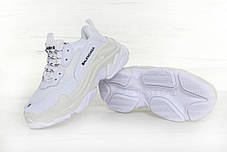 Кроссовки мужские Balenciaga Triple S White баленсиага белые. ТОП Реплика ААА класса., фото 2