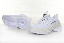 Кроссовки мужские Balenciaga Triple S White баленсиага белые. ТОП Реплика ААА класса., фото 3