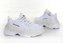 Кроссовки мужские Balenciaga Triple S White баленсиага белые. ТОП Реплика ААА класса., фото 3