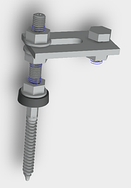 Кріплення сонячних батарей дахові (компоненти)