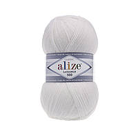 Пряжа для ручного вязания Alize LANAGOLD 800 (Ализе ланаголд 800) 55 белый