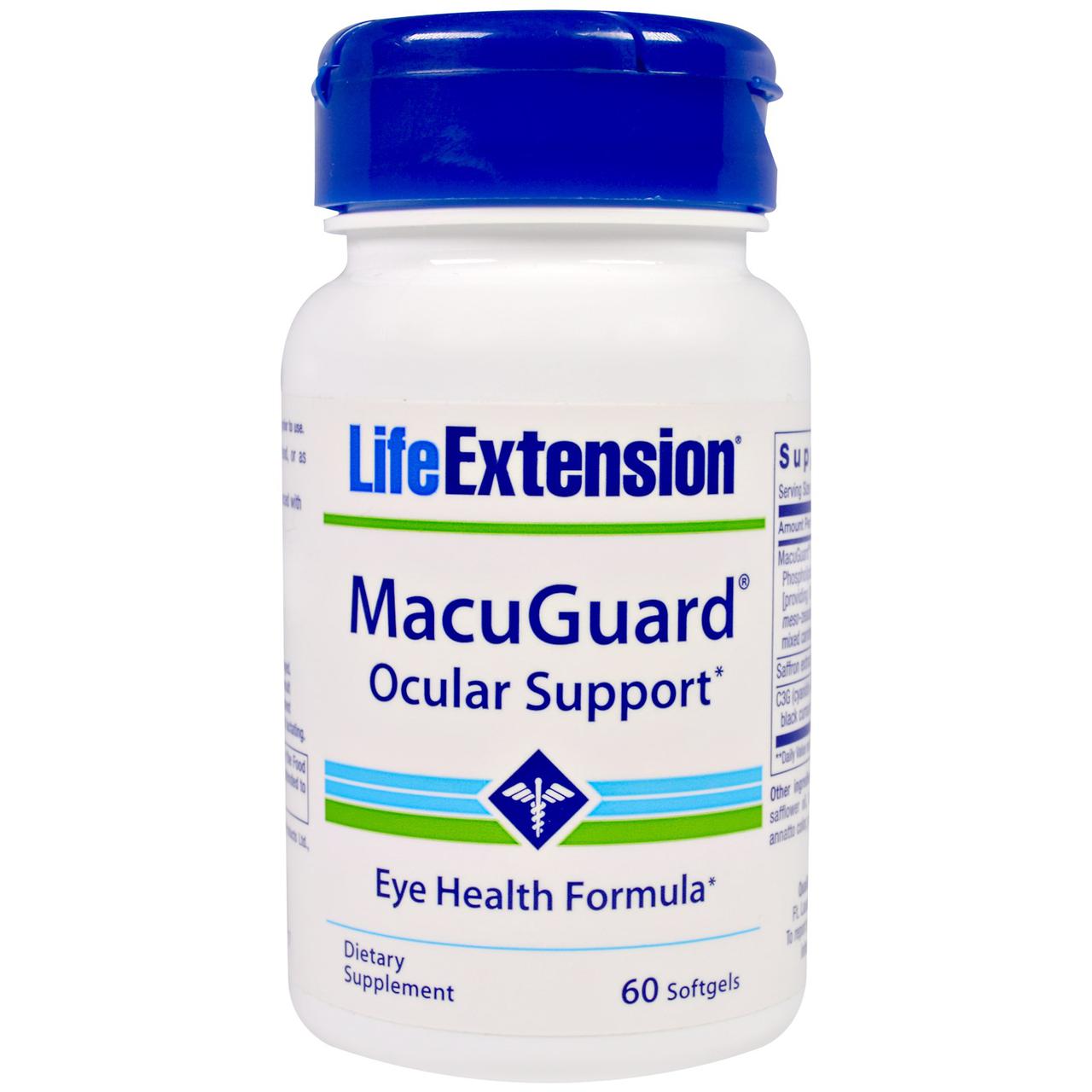 Life Extension, MacuGuard, Ocular Support, 60 Softgels