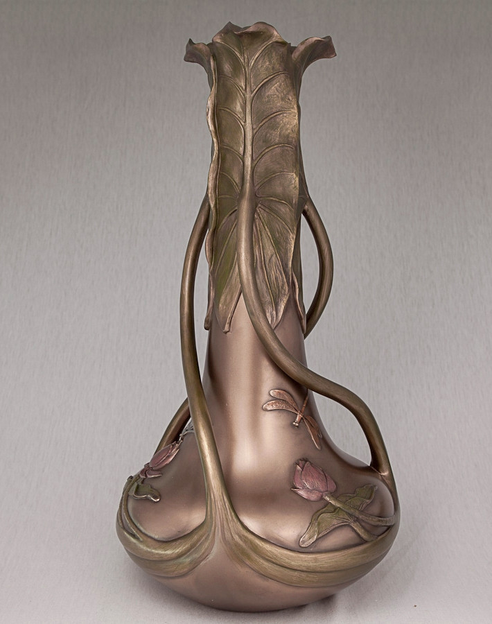 Ваза Veronese Стрекоза на лотосі 46 см (10145 V4)