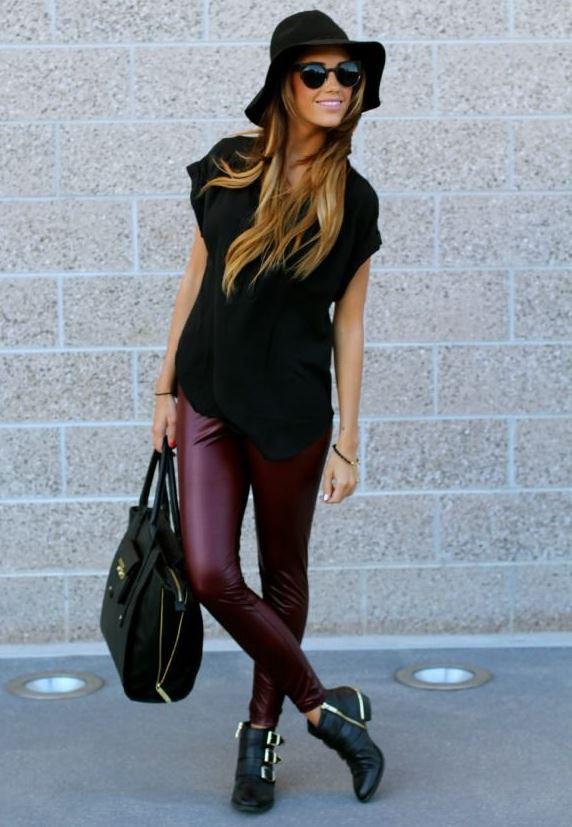 шкіряні легінси