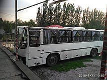 Изготовление и замена лобового стекла на словенский автобус Tovarna vozil Maribor, TAM в Никополе (Украина). 1