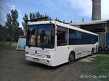 Изготовление и замена заднего стекла на автобус НефАЗ 5299 (Нефтекамского автомобильного заводава) Никополе (Украина). 3