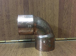 Медное колено под 90º Ø 35mm
