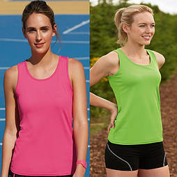 Жіноча спортивна майка поліестер Fruit of the Loom 61-418-0