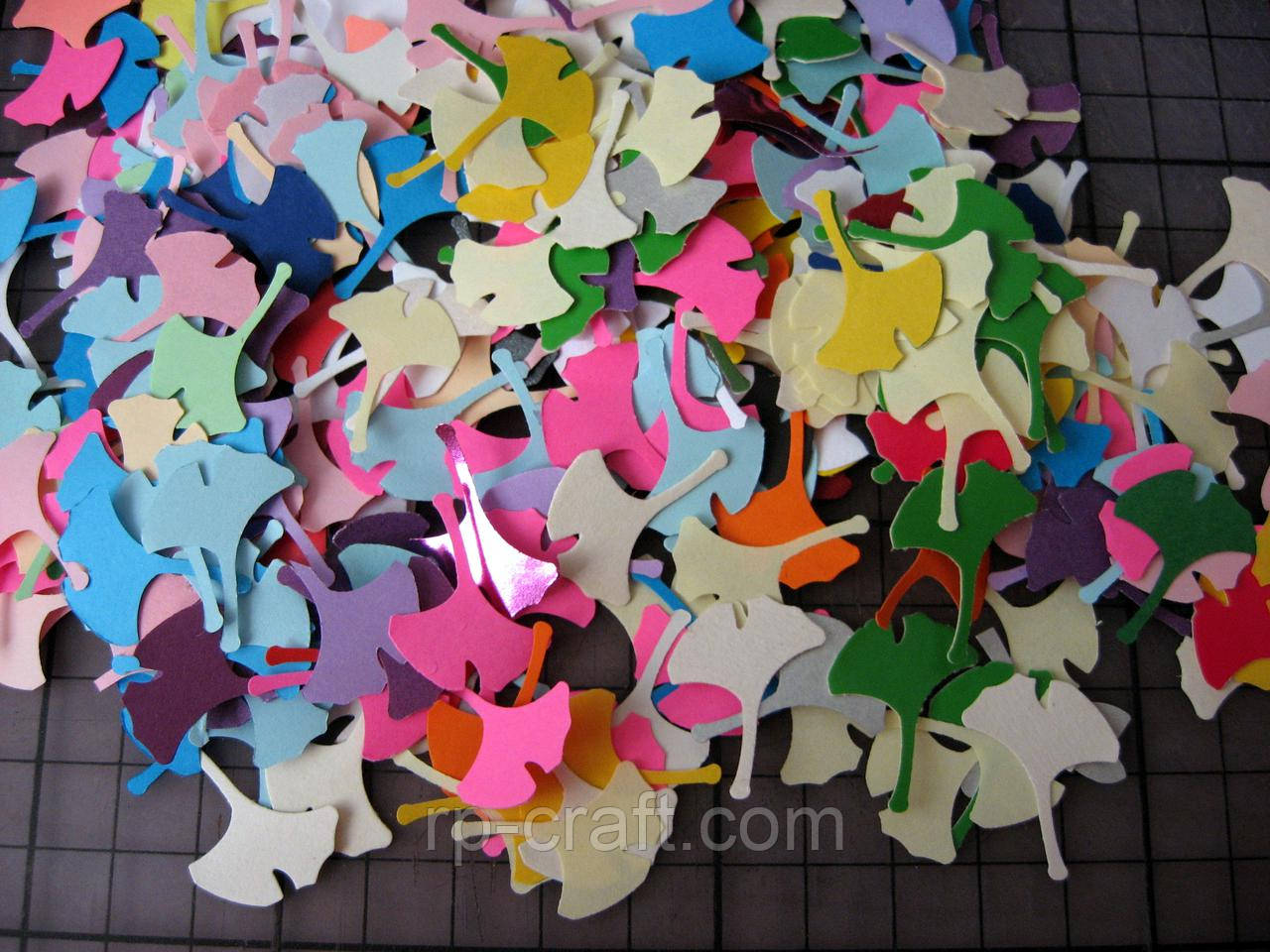 Висічка з картону. Пелюстка, 50 штук, 19х24 мм, фото 1