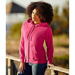 Жіноча легка кофта з капюшоном на замку Lightweight Hooded Sweat Jacket Lady-Fit 62-150-0